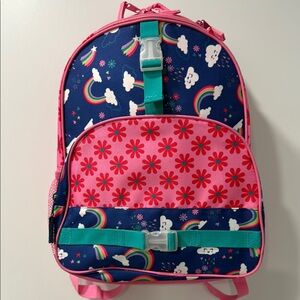 Stephen Joseph Kids Rainbow and Floral Backpack NWOT
